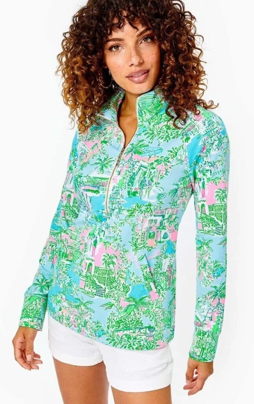 NWT Lilly Pulitzer Skipper Popover Lilly Loves Palm Beach Large